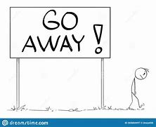 Image result for Go Away Cartoon