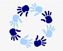 Image result for Blue Hand with Blue Outline Circle