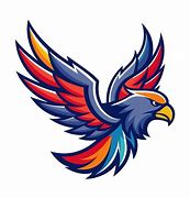 Image result for Eagel with Blue and Red Wings