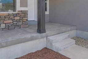 Image result for Concrete Front Porch Stairs