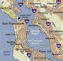 Image result for San Francisco Airport On a Map