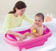 Image result for Newborn Baby Bath