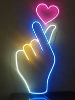 Image result for Neon Finger Heart