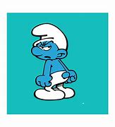 Image result for Grumpy Smurf