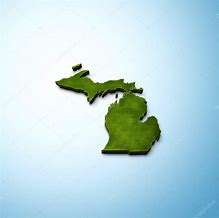 Image result for Gray Map of Michigan