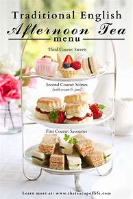 Image result for British Tea Menu Ideas