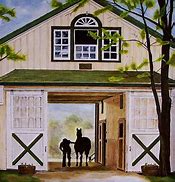 Image result for Horse Barn Painting