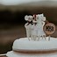 Image result for Gold Wedding Cake Toppers