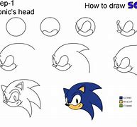 Image result for How to Draw Sonic in Steps