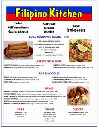 Image result for Filipino Menu Sample