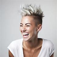 Image result for Woman with a Reverse Mohawk