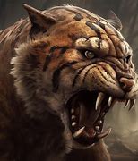 Image result for Sabertooth Tiger Ai Art