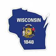 Image result for Wisconsin State Flag Sticker