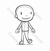 Image result for Cartoon Person Outline Walking