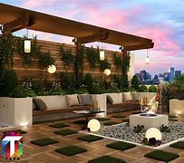 Image result for Roof Garden Plan with Planter Dimension