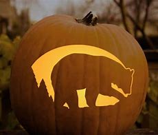 Image result for Bear Pumpkin Carving Stencil