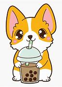 Image result for Corgi Boba Drawing