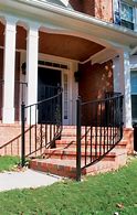 Image result for Front Porch with Walkway Fence