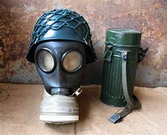 Image result for WW2 Gas Mask Oxygen Tank