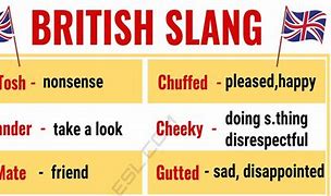 Image result for Funny British Slang