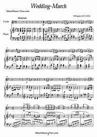 Image result for Wedding March Sheet Music