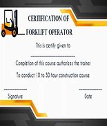 Image result for ForkLift Cert