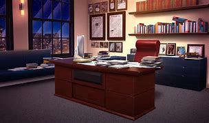 Image result for Anime Office Room