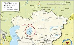 Image result for Aral Sea Russia Map