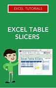 Image result for Excel Table Slicer