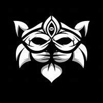 Image result for Black and White Cat Mask