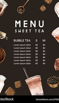 Image result for 3000 Tea Menu