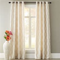 Image result for Small Print Curtains Ivory