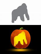 Image result for Gorilla Pumpkin Stencil