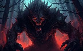 Image result for Red and Black Monster