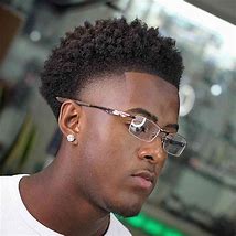 Image result for Curly Fade Haircut Black Men