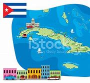 Image result for Cuba Map Cartoon