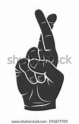 Image result for Fingers Crossed Silhouette