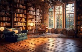 Image result for Cozy Library Room