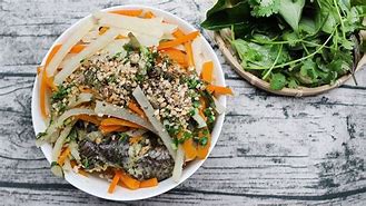 Image result for Bánh Tráng Cuốn Cá Lóc