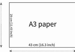 Image result for A3 Paper Size Inches