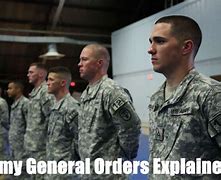 Image result for U.S. Army General Orders