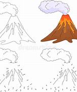 Image result for Half Volcano Drawing