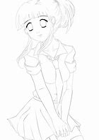 Image result for Beautiful Anime Girl Outline