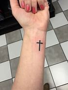 Image result for Small Girly Cross Tattoos