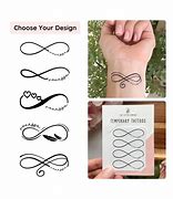 Image result for Infinity Tattoo with Words