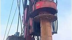 Pile drilling process for rock foundation...