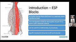 Webinar: ESP Blocks for Spinal Surgery