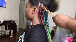 Rainbow Box Braids