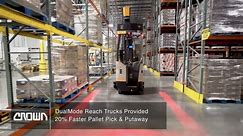 Crown Lift Trucks on LinkedIn: Crown’s DualMode Automated Forklifts Revolutionize the Warehouse