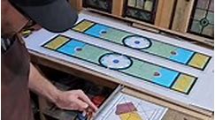 Victorian Traditional Stained Glass Entrance Set Making